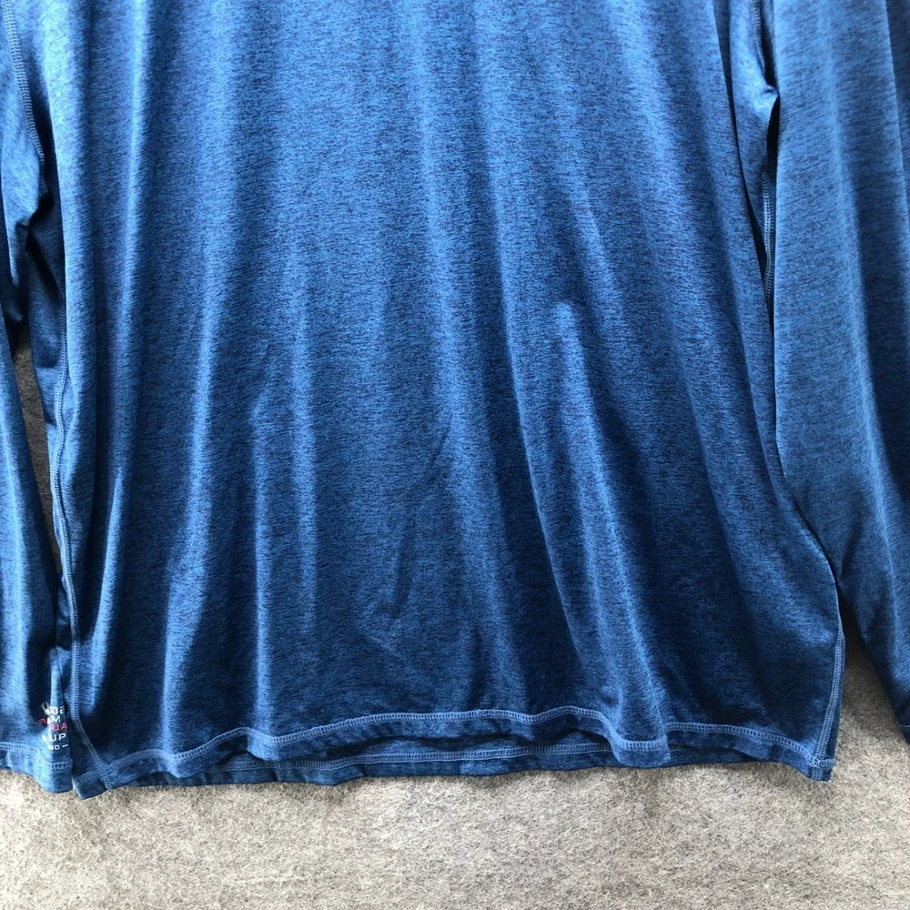 Spyder Swim Rash Guard Shirt Mens Large Blue Heathered Long Sleeve UPF 50 Surf